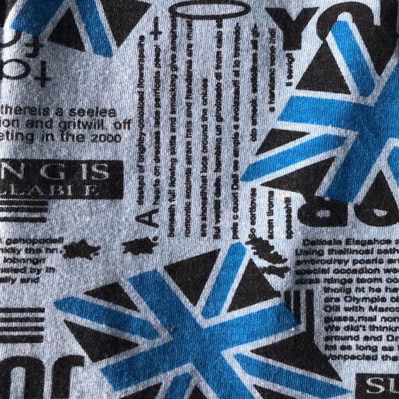 blue graphic tank top - Picture 2 of 2